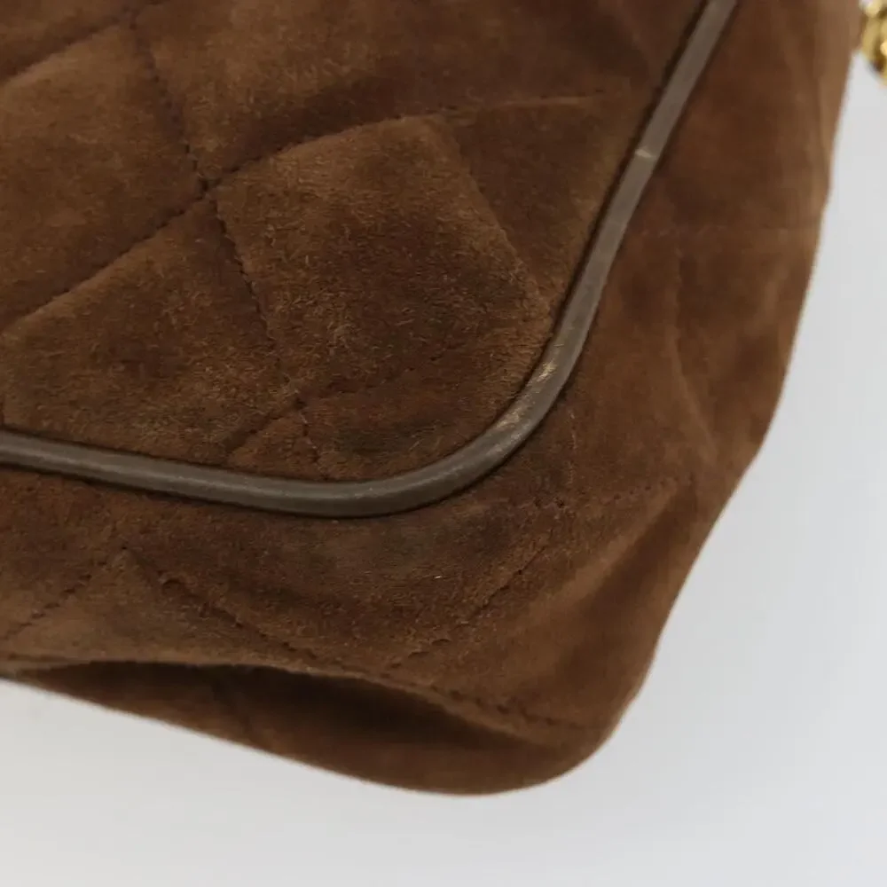 Chanel Matelasse Chain Shoulder Bag Brown